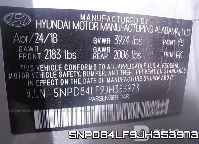 5NPD84LF9JH353973 фото 10
