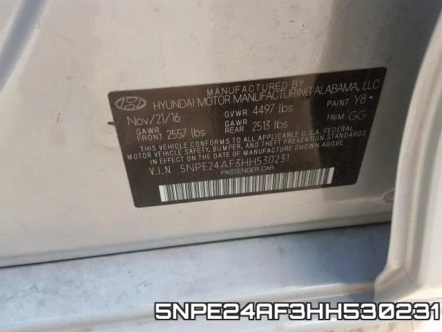 5NPE24AF3HH530231 фото 2