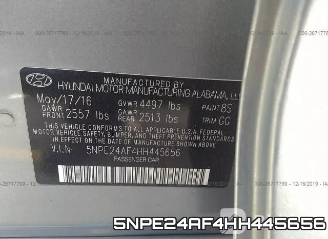 5NPE24AF4HH445656 фото 10