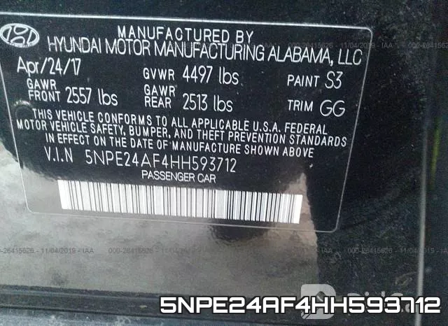 5NPE24AF4HH593712 фото 10