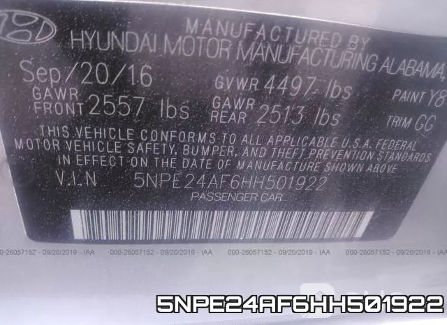 5NPE24AF6HH501922 фото 10