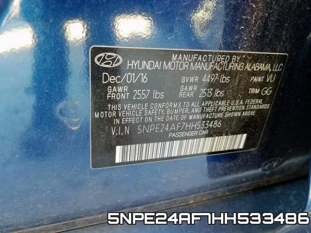 5NPE24AF7HH533486 фото 2