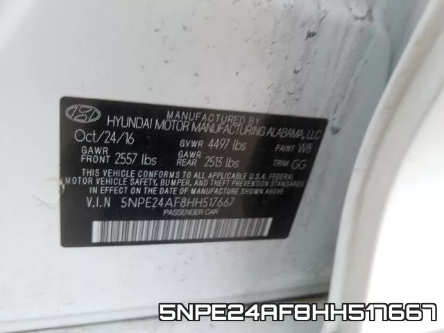5NPE24AF8HH517667 фото 2