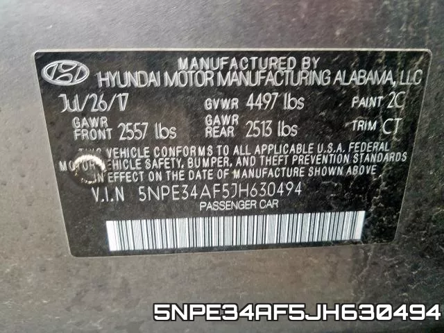 5NPE34AF5JH630494 фото 2