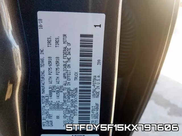 5TFDY5F15KX797606 фото 2
