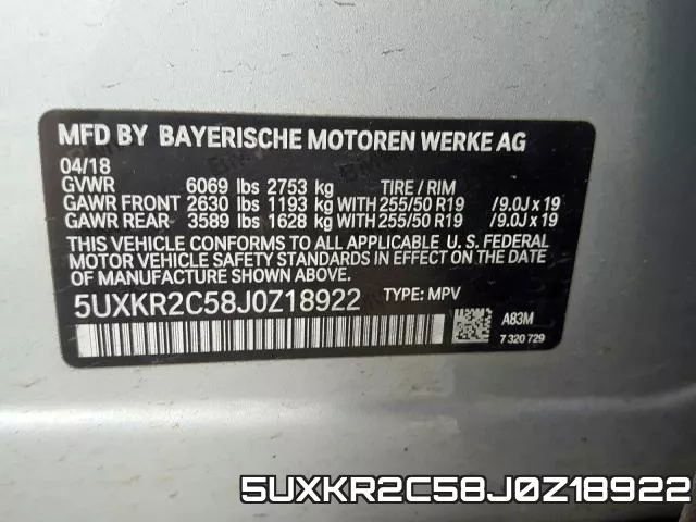 5UXKR2C58J0Z18922 фото 2