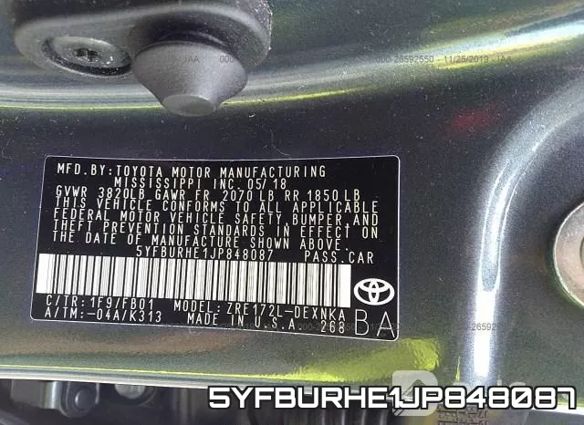 5YFBURHE1JP848087 фото 10