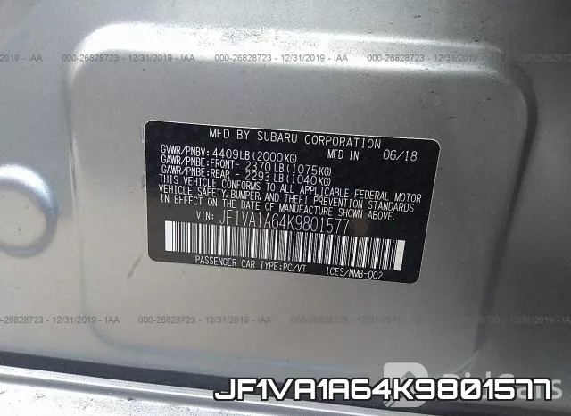 JF1VA1A64K9801577 фото 10