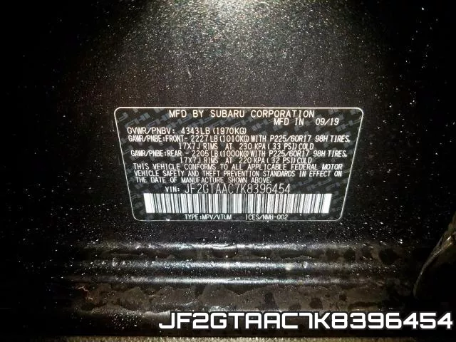 JF2GTAAC7K8396454 фото 2