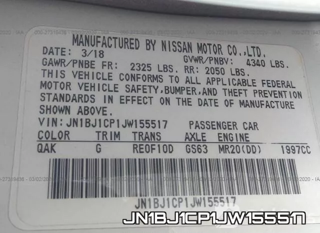 JN1BJ1CP1JW155517 фото 10