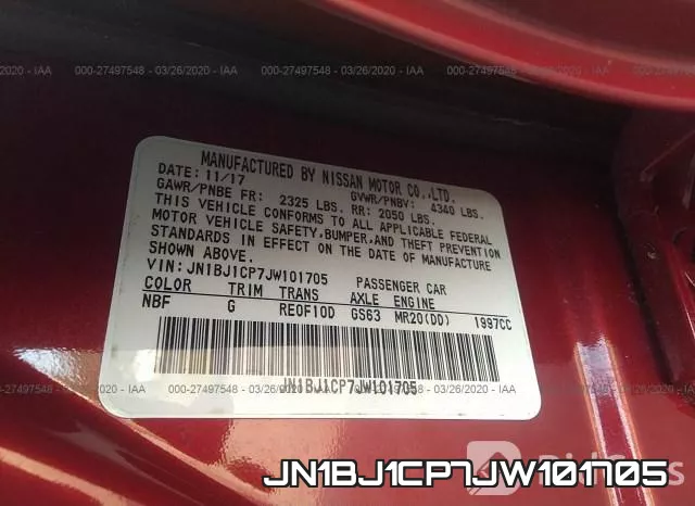 JN1BJ1CP7JW101705 фото 10