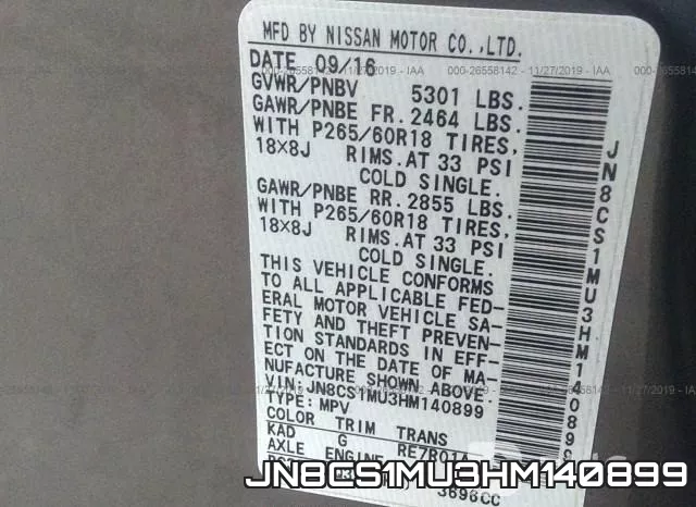 JN8CS1MU3HM140899 фото 10