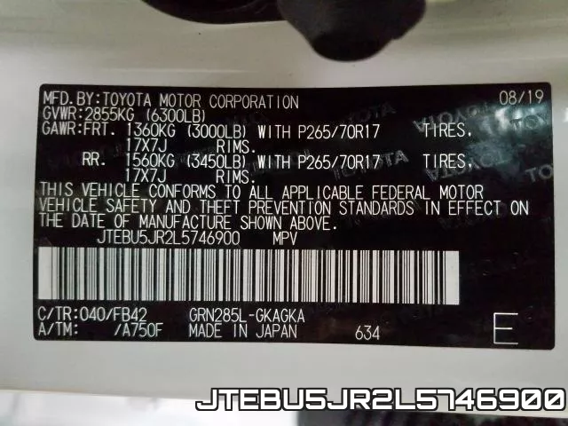 JTEBU5JR2L5746900 фото 2