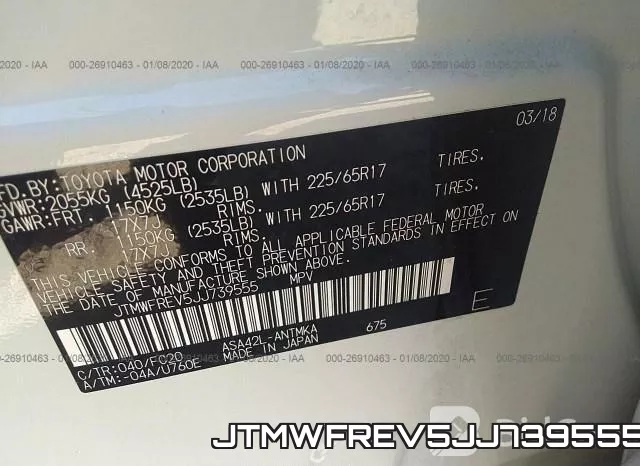 JTMWFREV5JJ739555 фото 10