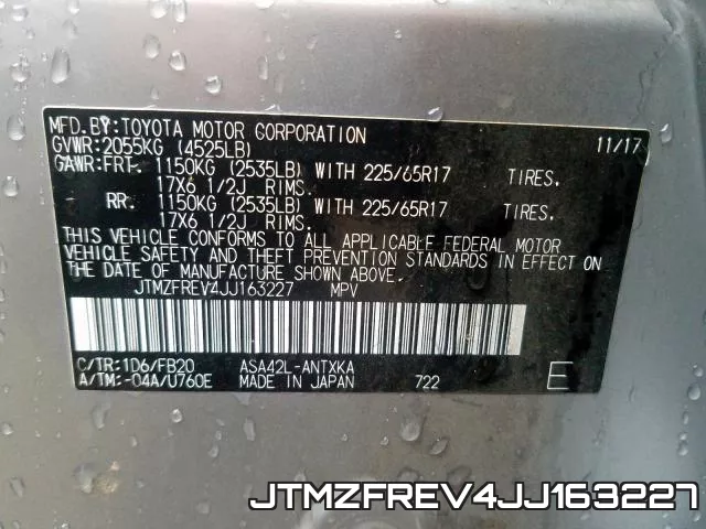 JTMZFREV4JJ163227 фото 2
