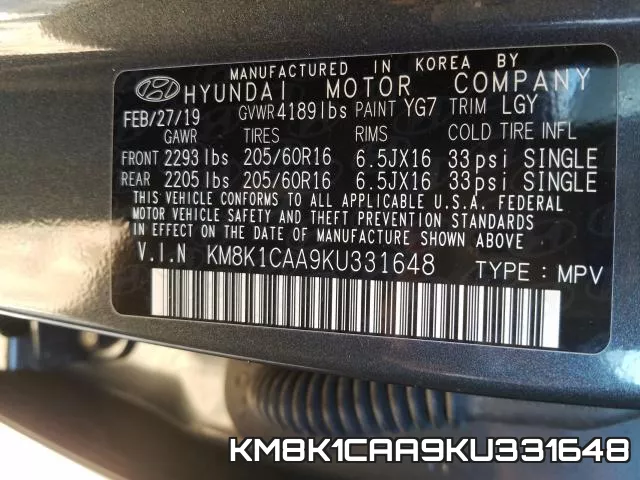 KM8K1CAA9KU331648 фото 2
