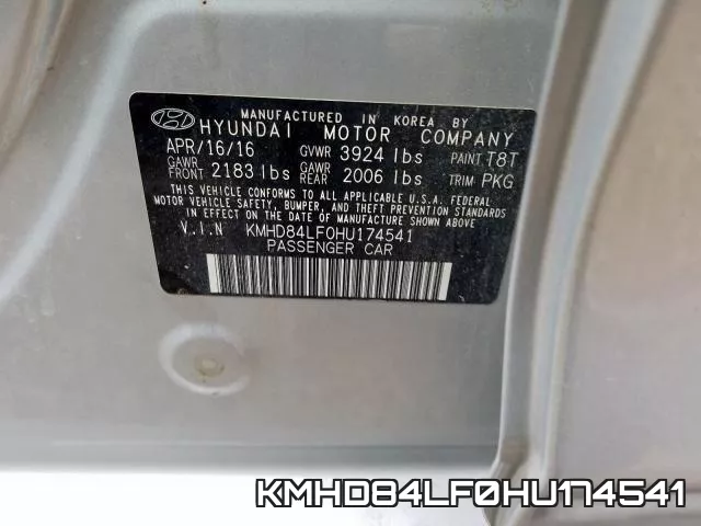 KMHD84LF0HU174541 фото 2