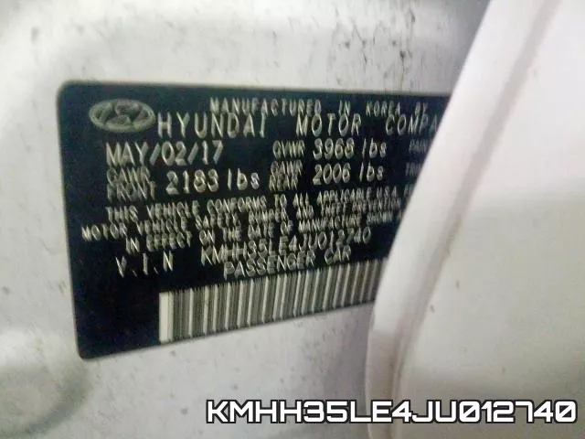 KMHH35LE4JU012740 фото 2