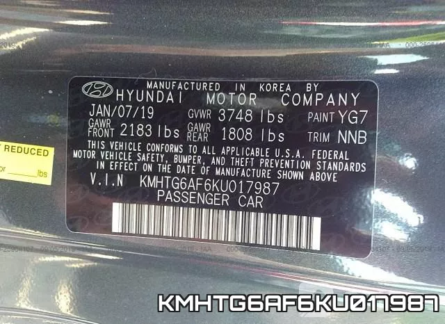 KMHTG6AF6KU017987 фото 10
