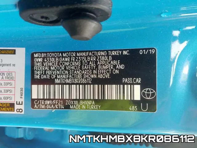 NMTKHMBX8KR086112 фото 2