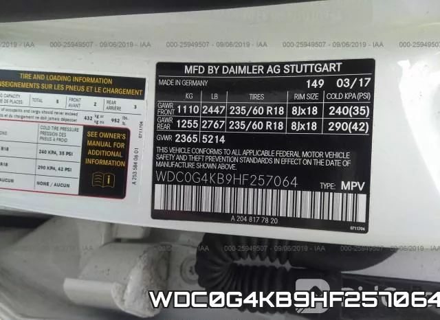 WDC0G4KB9HF257064 фото 10