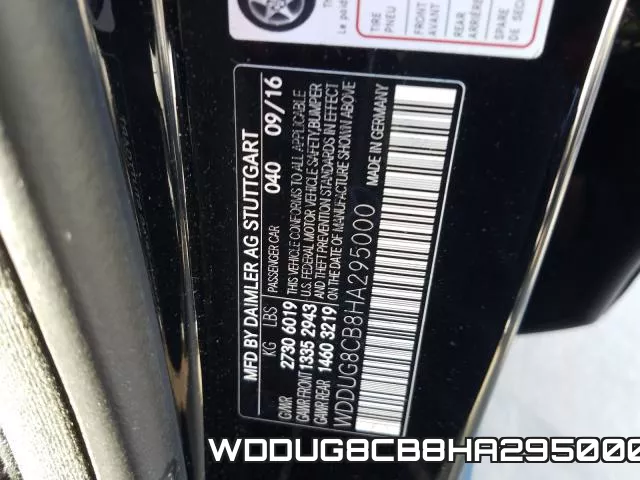 WDDUG8CB8HA295000 фото 2