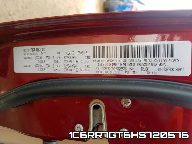 1C6RR7GT6HS720576 фото 2