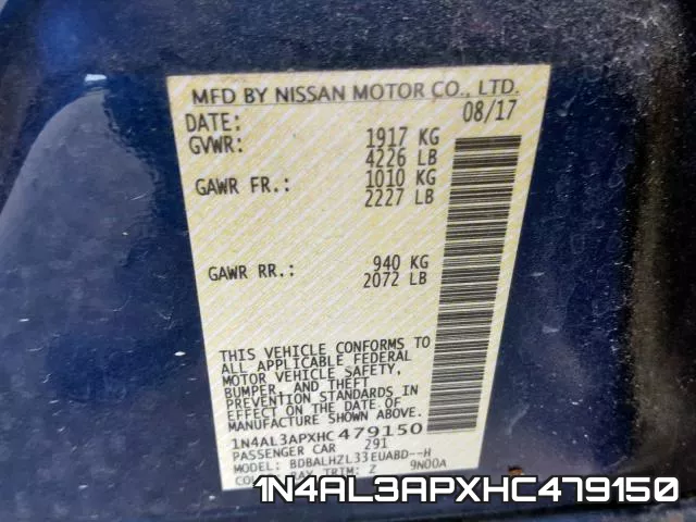 1N4AL3APXHC479150 фото 2
