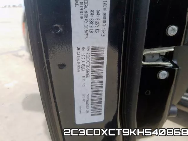 2C3CDXCT9KH540868 фото 2
