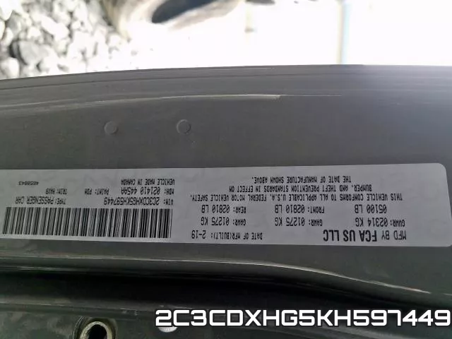 2C3CDXHG5KH597449 фото 2