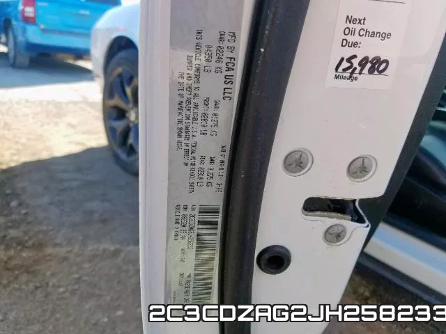 2C3CDZAG2JH258233 фото 2