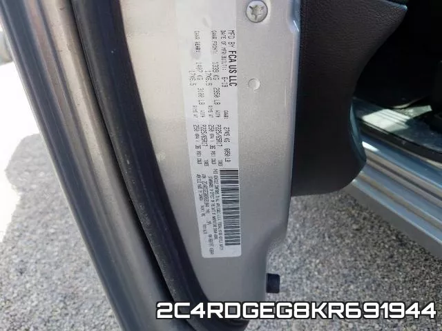 2C4RDGEG8KR691944 фото 2