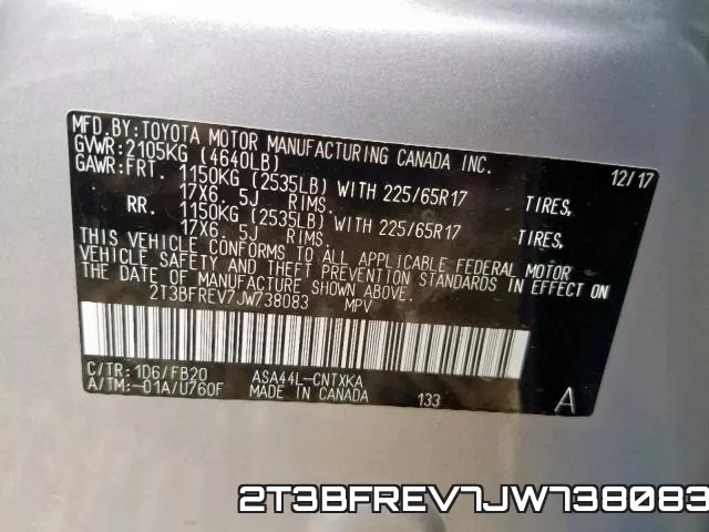 2T3BFREV7JW738083 фото 2