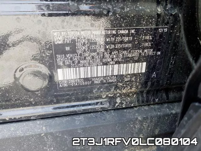 2T3J1RFV0LC080104 фото 2