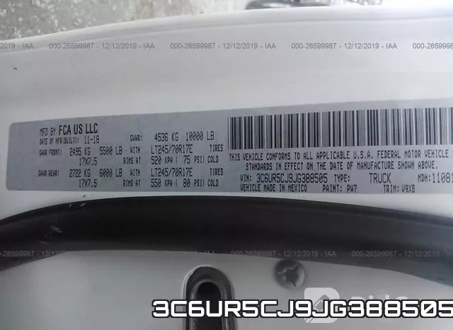 3C6UR5CJ9JG388505 фото 10