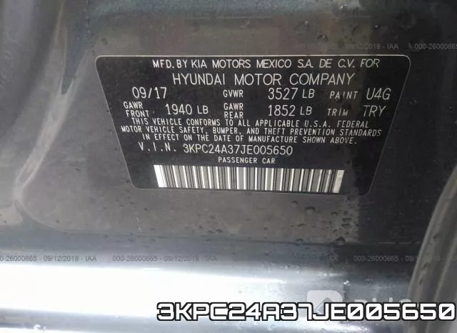 3KPC24A37JE005650 фото 10