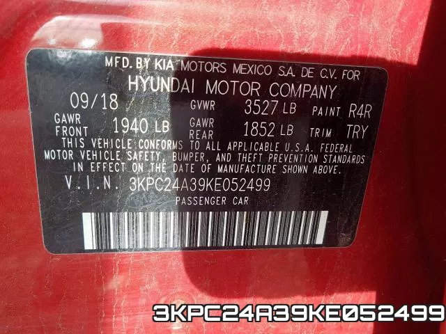 3KPC24A39KE052499 фото 2