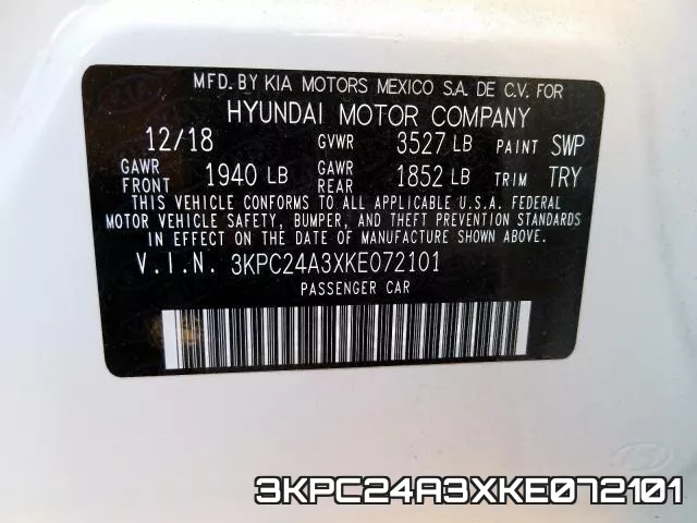 3KPC24A3XKE072101 фото 2