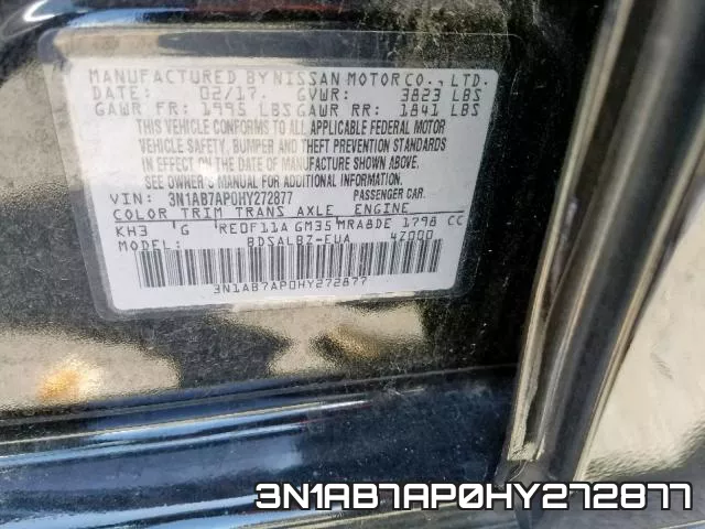 3N1AB7AP0HY272877 фото 2