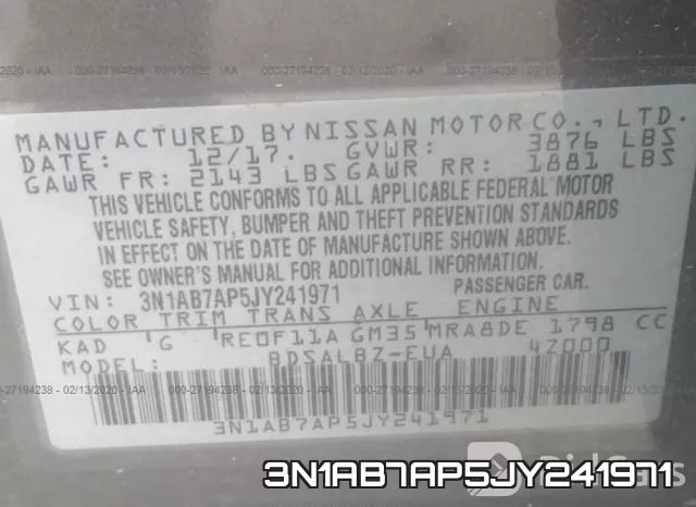 3N1AB7AP5JY241971 фото 10