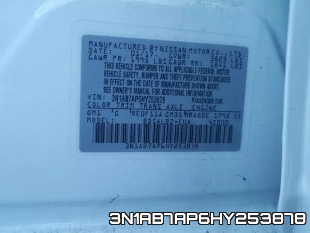 3N1AB7AP6HY253878 фото 2