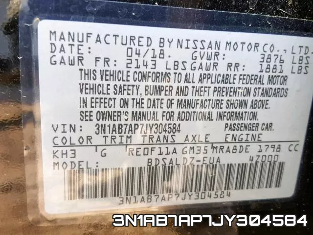 3N1AB7AP7JY304584 фото 2
