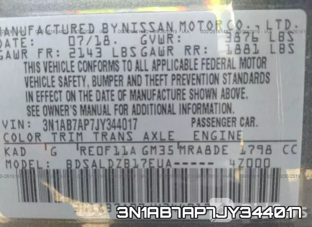 3N1AB7AP7JY344017 фото 8