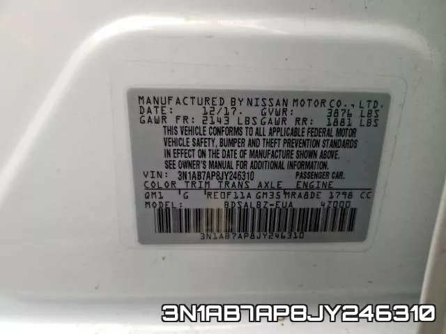 3N1AB7AP8JY246310 фото 2