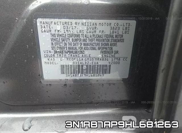 3N1AB7AP9HL681263 фото 10