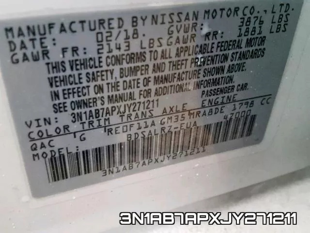 3N1AB7APXJY271211 фото 2