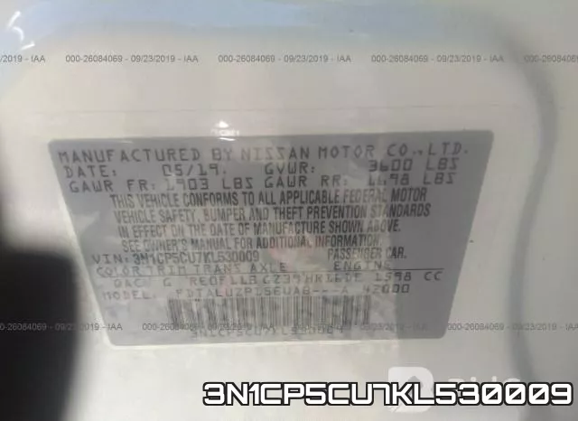 3N1CP5CU7KL530009 фото 10