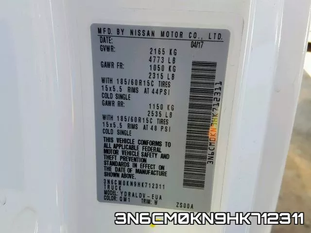 3N6CM0KN9HK712311 фото 2