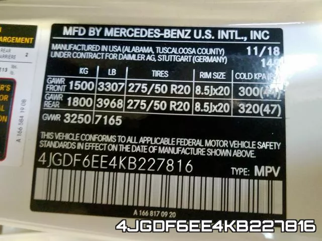 4JGDF6EE4KB227816 фото 2