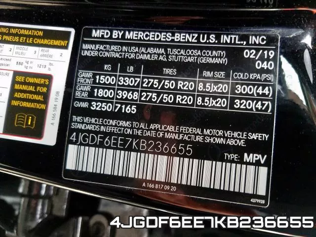 4JGDF6EE7KB236655 фото 2